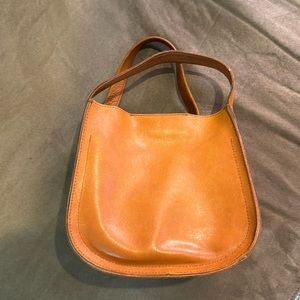 Madewell Womens $168 Sydney Leather Burnished Caramel Crossbody Bag AI573 D